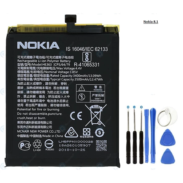Nokia 7.1 Plus Batarya Pil Ta1119 He363 ve Tamir Seti
