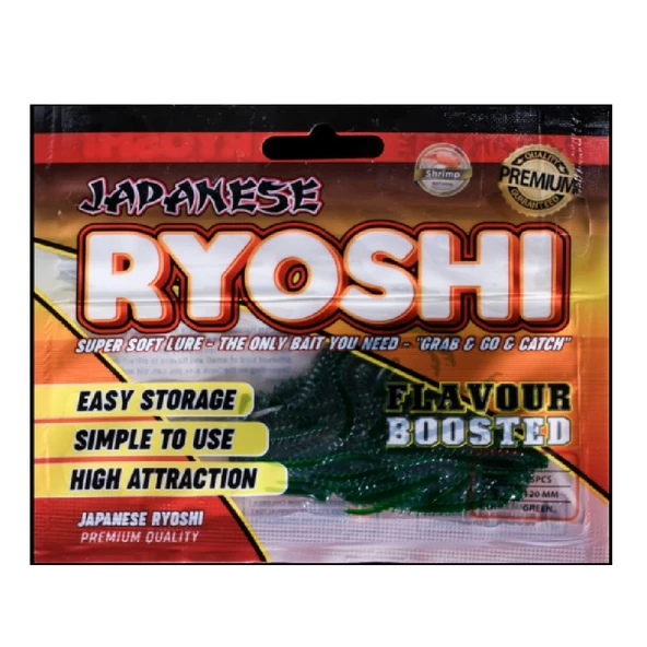 Effe Japanese Ryoshi 12cm Kokulu Lrf Silikon Yapay yem Green