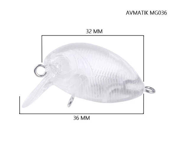 Avmatik B-MG036 Crankbait Boyasız Suni Yem