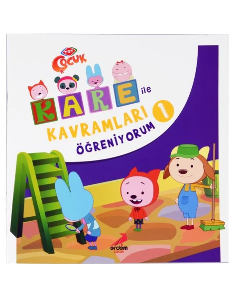 Kare İle Kavramları Öğreniyorum 1 Erdem Yayınları