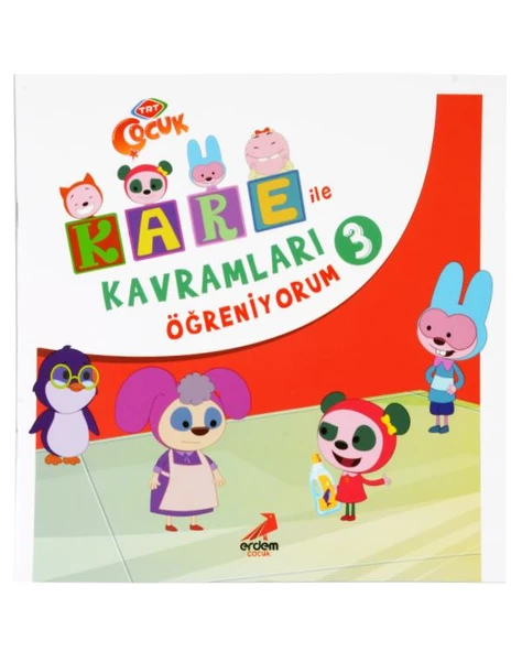 Kare İle Kavramları Öğreniyorum 3 Erdem Yayınları
