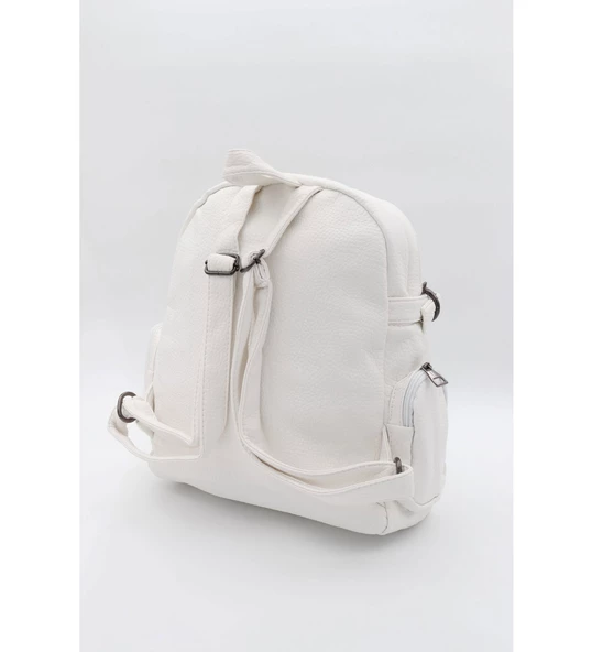 Monalisa Home Kadın Çok Bölmeli Yıkama Deri Sırt Çanta - Resim 3