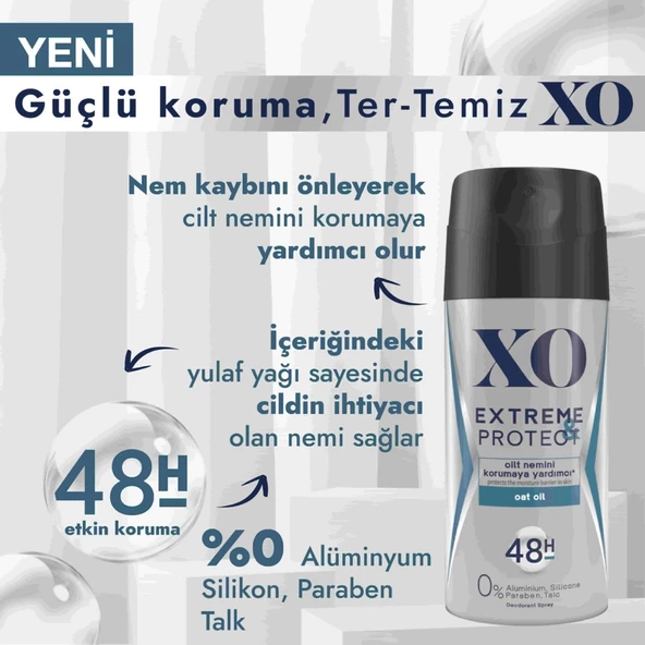 Xo Extreme & Protect Men Deodorant 150 ml - 2