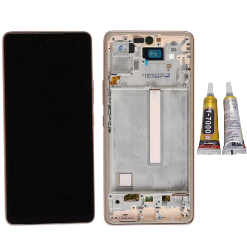 TE Samsung A53 5G A536F Uyumlu Çıtalı Lcd Ekran Servis Gold