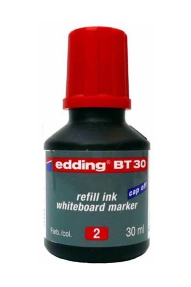 Edding Tahta Kalem Mürekkebi Damlalıklı 30 ML Kırmızı BT30