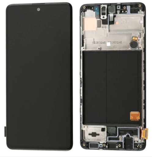 TE Samsung A71 A715F Uyumlu Çıtalı Lcd Ekran Dokunmatik