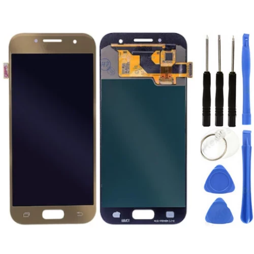 TE Samsung A7 2017 A720F Uyumlu Lcd Ekran Gold + Tamir Seti