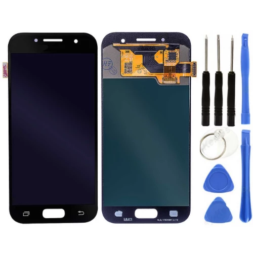 TE Samsung A7 2017 A720F Uyumlu Lcd Ekran Siyah + Tamir Seti