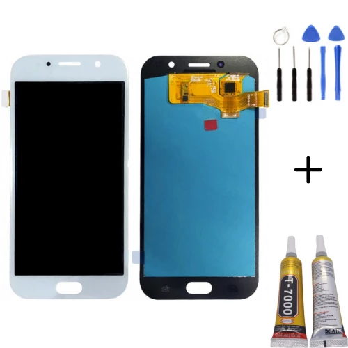 TE Samsung A7 2017 A720F Uyumlu A Kalite Lcd Ekran Beyaz