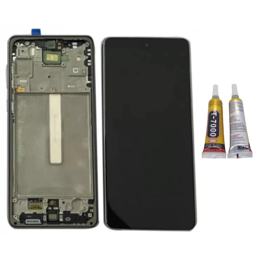 TE Samsung A73 5G A736F Uyumlu A Kalite Çıtalı Lcd Ekran + B7000