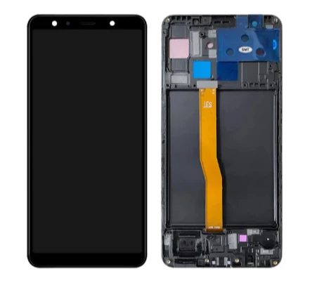 TE Samsung A7 2018 A750F Uyumlu Çıtalı Lcd Ekran Dokunmatik