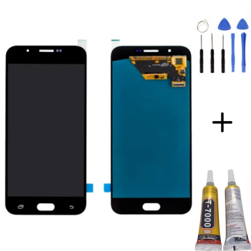 TE Samsung A8 2016 A810F Uyumlu OLED Lcd Ekran Siyah