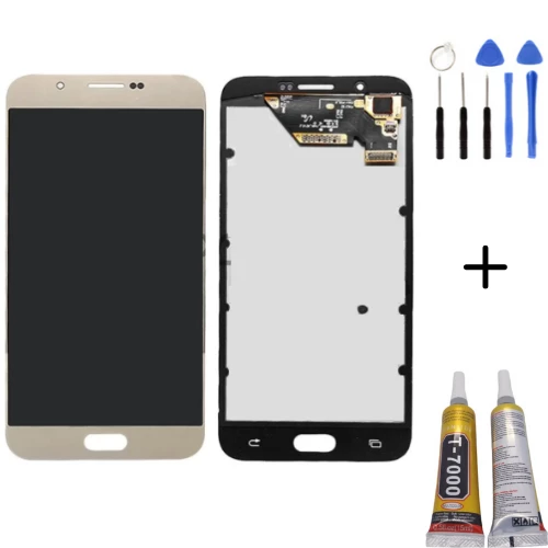 TE Samsung A8 2016 A810F Uyumlu A Kalite Lcd Ekran Gold