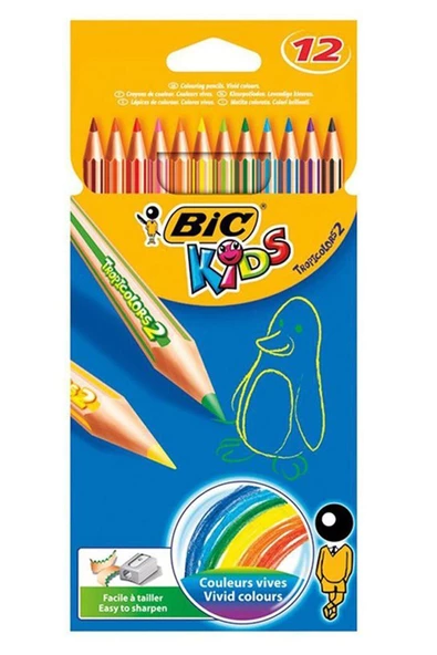 Bic Kuru Boya TropicolorS2 Tam Boy 12 Lİ 832566