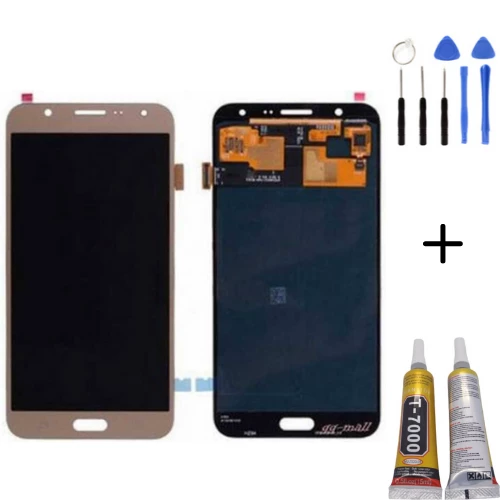 TE Samsung J7 J700 Uyumlu Lcd Ekran Dokunmatik Gold Montaj Kiti