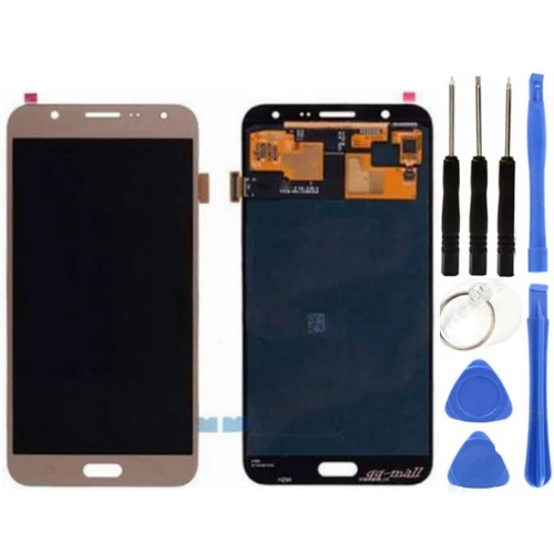 TE Samsung J7 J700 Uyumlu A Kalite Lcd Ekran Gold + Tamir Seti
