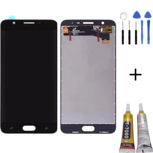 TE Samsung J7 Prime 2 G611 Uyumlu Lcd Ekran Servis Siyah MontajKiti
