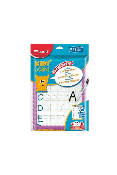 Maped Yazı Tahtası Kıddy Board Çoçuk Esnek Ve Transparan Kit