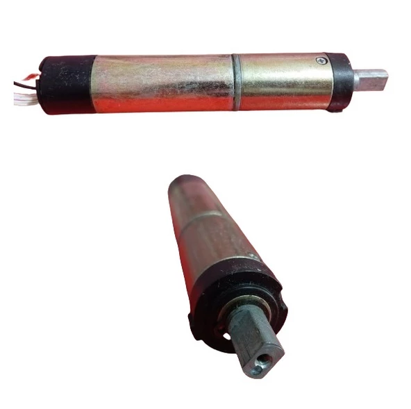 Yenilenmiş DC 12V 15 RPM (Çap 25mm) Redüktörlü Encoderli DC Motor - Perde Projeksiyon Motoru - 2