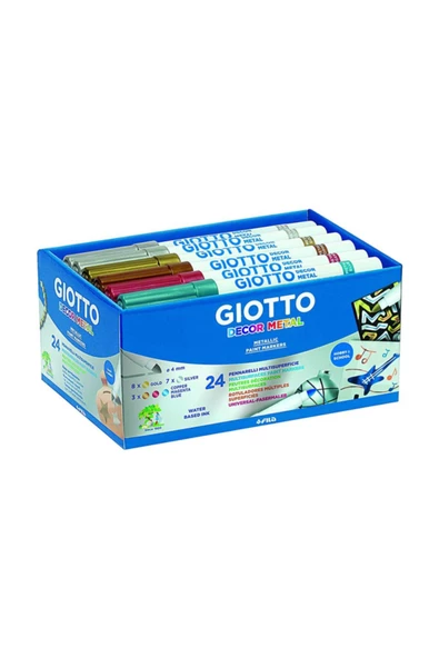 Giotto Decor Metalik Boya Okul Paketi 24 LÜ 524500