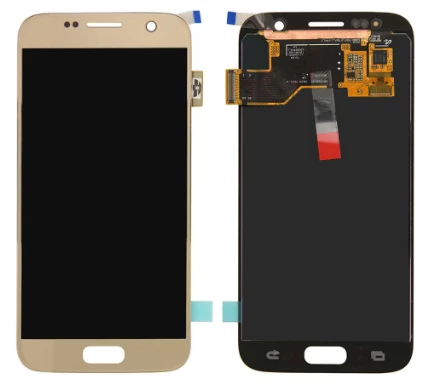 TE Samsung S7 G930F Uyumlu Lcd Ekran Dokunmatik Servis Gold - 1