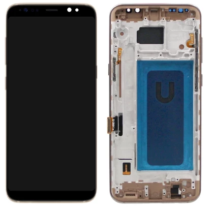 TE Samsung S8 Plus G955F Uyumlu Çıtalı Lcd Ekran Servis Gold