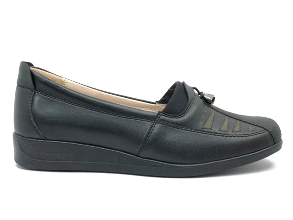 Norfix Dr.Tavsiyeli İçi %100 Deri Anne Kadın Babet Ayakkabı - 2