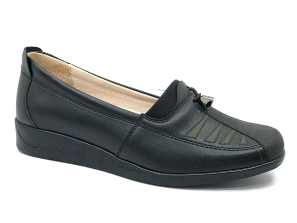 Norfix Dr.Tavsiyeli İçi %100 Deri Anne Kadın Babet Ayakkabı - Resim 2