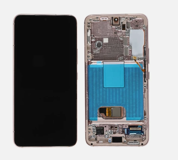 TE Samsung S22 S901 Uyumlu Çıtalı OLED Lcd Ekran Gold