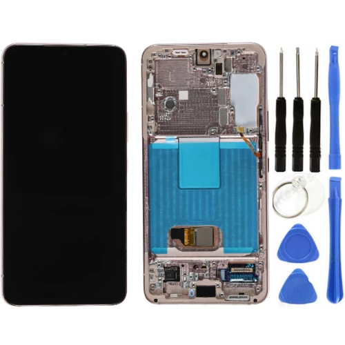 TE Samsung S22 S901 Uyumlu Çıtalı OLED Lcd Ekran Gold + Tamir Seti