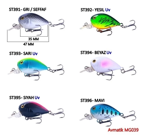 Avmatik MG039 Mini Crankbait Maket Yem