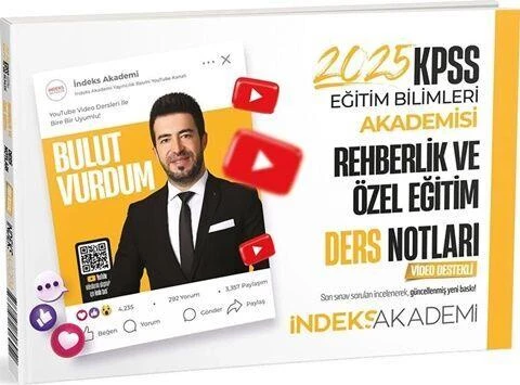 2025 KPSS Eğitim Bilimleri Rehberlik ve Özel Eğitim Video Ders Notları İndeks Akademi