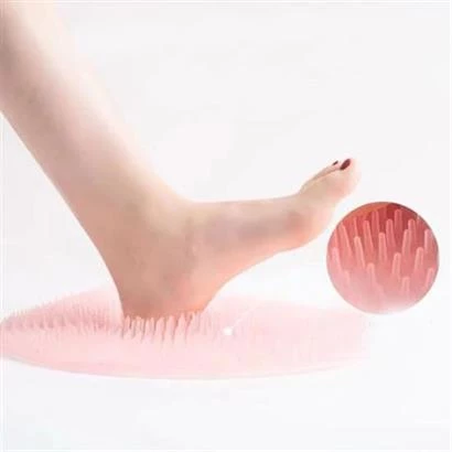 Petinka Banyo Silikon Fırçalı Masaj Matı Ayaklar Için Topuk Masaj Paspası - 4