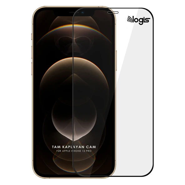 Apple iPhone 12 (6.1) Tam Kaplayan 5d Ekran Koruyucu Cam