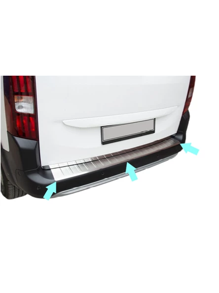 Arka Tampon Eşiği Krom Berlingo-3 Mini Van 2019 Ve Sonrası Modeller İçin - 3