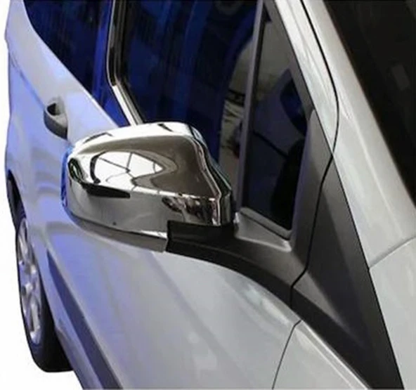 Ford Courier Uyumlu Ayna Kapağı ABS Krom 2 Parça 2017 - 2023 Arası Modeller İçin - Resim 2