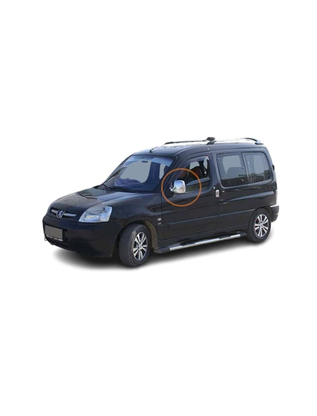 Ayna Kapağı Abs Krom 2 Parça Partner-1 Mini Van 1996-2008 Arası Modeller İçin - 3