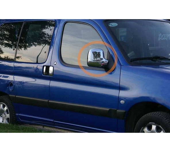 Ayna Kapağı Abs Krom 2 Parça Partner-1 Mini Van 1996-2008 Arası Modeller İçin - 2