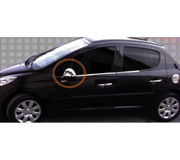 Ayna Kapağı Krom 2 Parça 207 HB 2006-2012 Arası Modeller İçin - 3