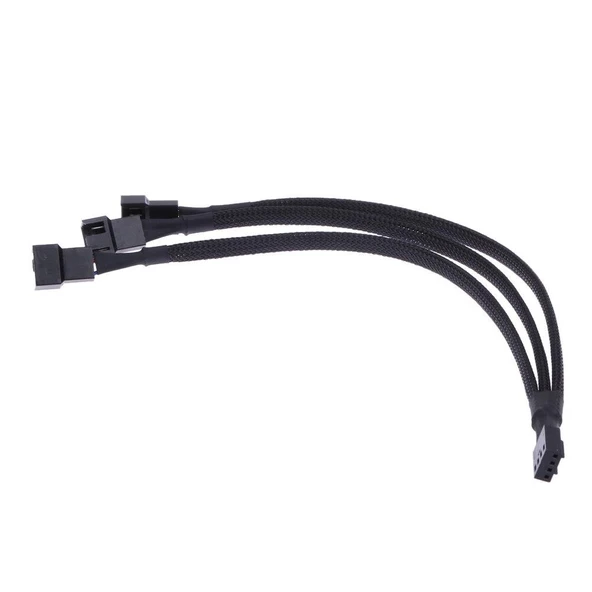 4 Pin Switch Fan Çoklayıcı Y PWM Çoklayıcı Splitter Kablosu 3 Pin 3 Port 4303 - 3