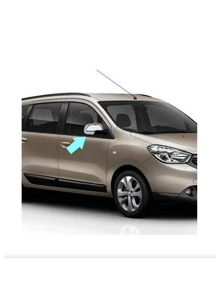 Ayna Kapağı Krom 2 Parça Lodgy MPV 2013 Ve Sonrası Modeller İçin - Resim 2
