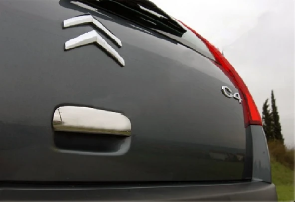 Citroen C4 HB Uyumlu Bagaj Açma Krom 2005 - 2010 Arası Modeller İçin - 3