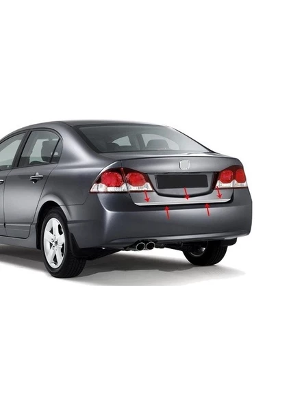Bagaj Alt Çıta Krom Civic SD 2012-2016 Arası Modeller İçin - 2