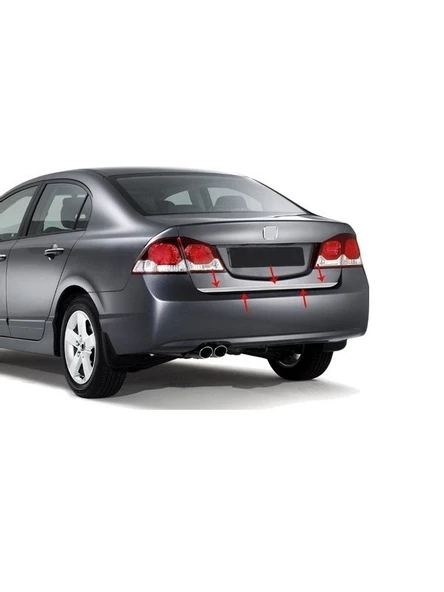 Bagaj Alt Çıta Krom Civic SD 2006-2011 Arası Modeller İçin - 2