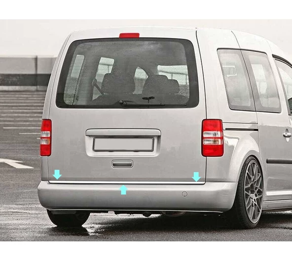 Bagaj Alt Çıta Krom Caddy Mini Van 2010-2014 Arası Modeller İçin - 2