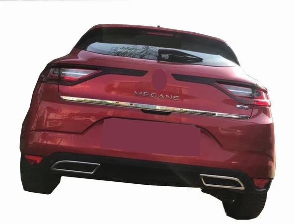Renault Megane-4 HB Uyumlu Bagaj Alt Çıta Krom 2016 Ve Sonrası Modeller İçin - Resim 3