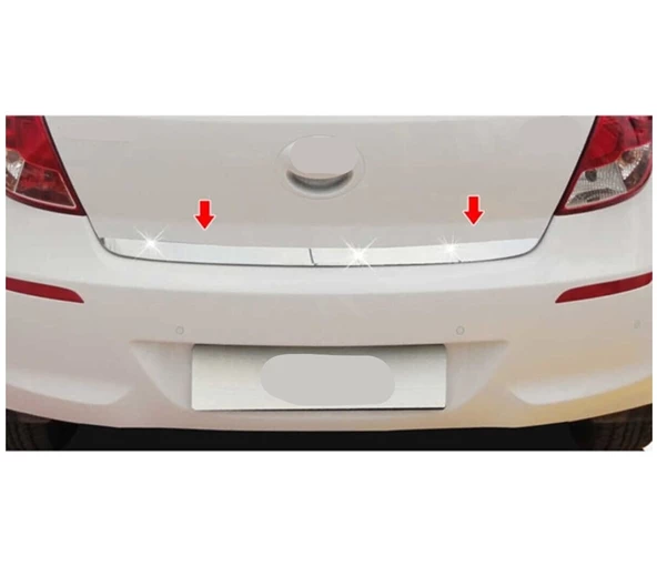 Hyundai i20 Uyumlu Bagaj Alt Çıta Krom 2008 - 2014 Arası Modeller İçin - 4