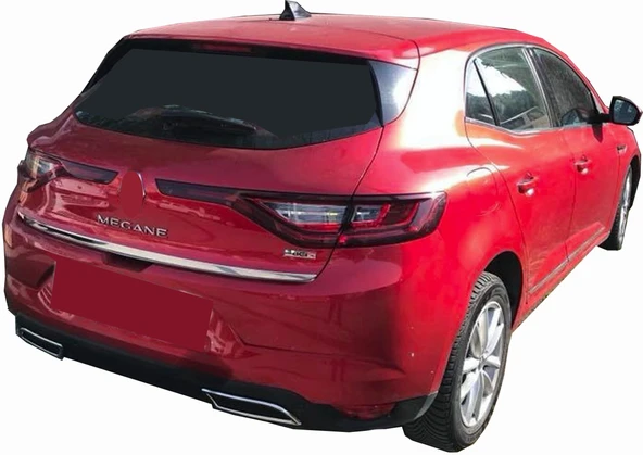 Renault Megane-4 HB Uyumlu Bagaj Alt Çıta Krom 2016 Ve Sonrası Modeller İçin - Resim 2