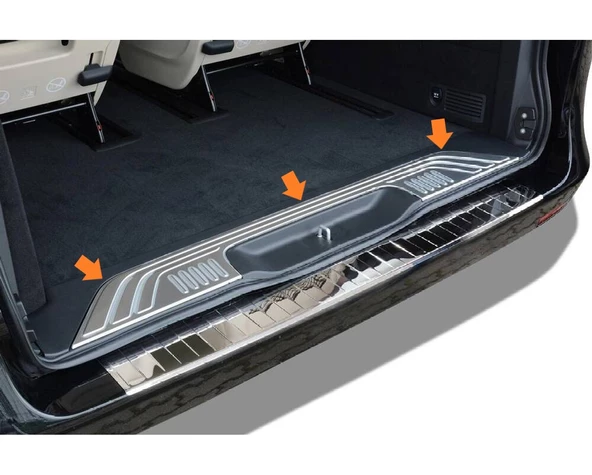 Bagaj İç Eşiği Krom Vito W447 Van 2014 Ve Sonrası Modeller İçin - Resim 2