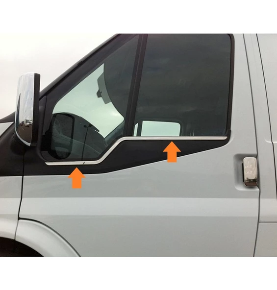 Cam Alt Çıta Krom 2 Parça İnce Transit Van 2003-2013 Arası Modeller İçin - 2